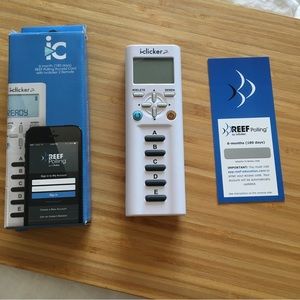 6/$25 🐠 iClicker 2 - Works & has unused account access code